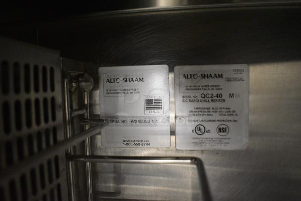 Alto Shaam QC2-40 Stainless Steel Commercial Blast Chiller. 115/208-230 Volts, 1 Phase. - Image 5 of 5