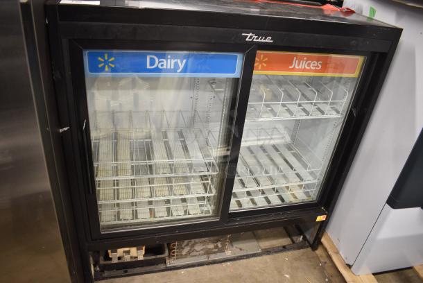 2017 True GDM-41SL-48-HC-LD Metal Commercial 2 Door Reach In Cooler Merchandiser w/ Poly Coated Racks. 115 Volts, 1 Phase. Tested and Working! - Image 1 of 6