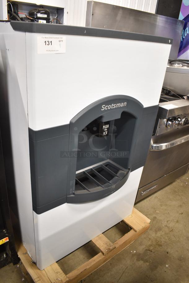 BRAND NEW SCRATCH AND DENT! 2024 Scotsman HD30B-1H Stainless Steel Commercial Cube Ice Dispenser - 180 lb Storage - Image 1 of 7