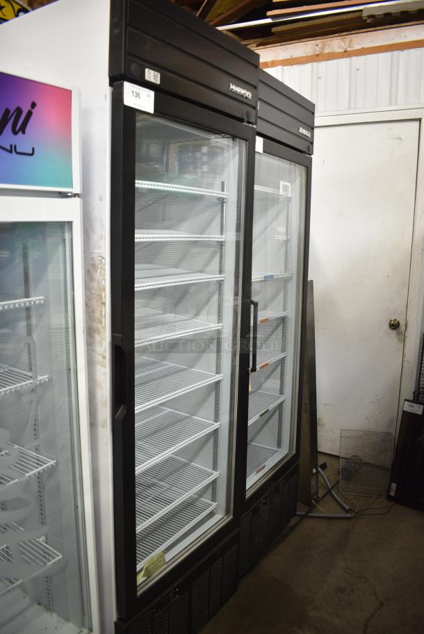 2019 Habco SE18 Metal Commercial Single Door Reach In Cooler Merchandiser w/ Poly Coated Racks. 115 Volts, 1 Phase. Tested and Working! - Image 1 of 4
