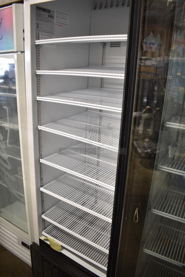 2019 Habco SE18 Metal Commercial Single Door Reach In Cooler Merchandiser w/ Poly Coated Racks. 115 Volts, 1 Phase. Tested and Working! - Image 3 of 4