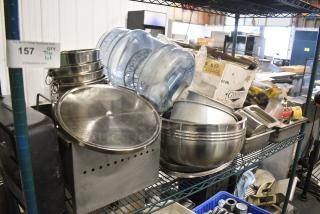 ALL ONE MONEY! Tier Lot of Various Items Including Cake Stand, Bowl, Drop In Bins