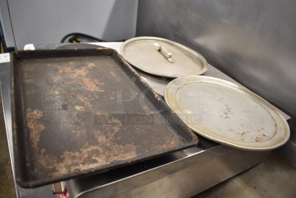 ALL ONE MONEY! Tier Lot of Various Items Including Round Pizza Pans and Screens - Image 2 of 5