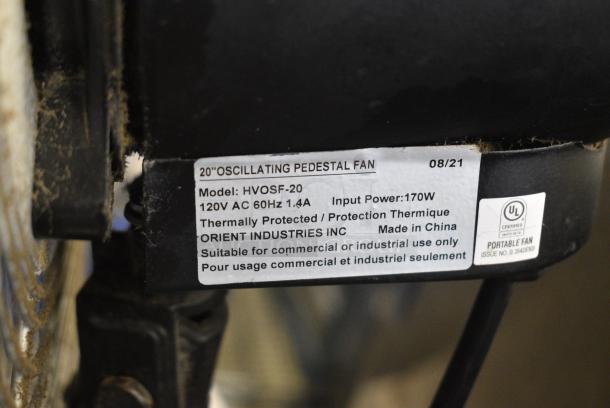 Orient Metal Floor Style Fan. 120 Volts, 1 Phase. Tested and Working! - Image 5 of 5