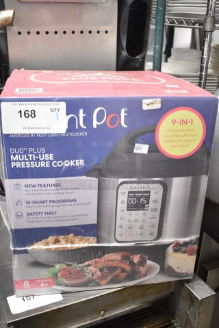 BRAND NEW IN BOX! Instant Pot Multi Use Pressure Cooker. 115 Volts, 1 Phase.