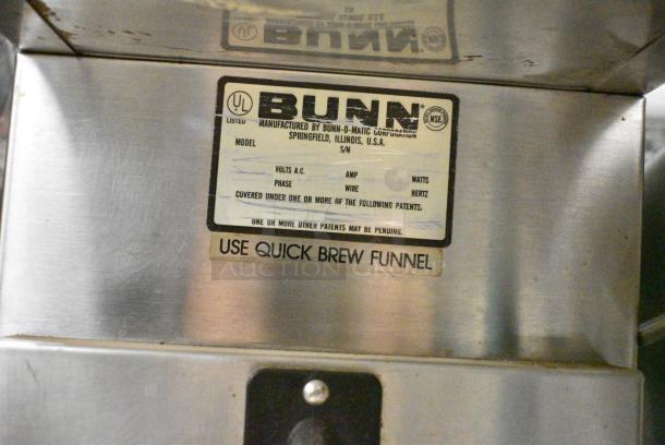 Bunn Stainless Steel Commercial Countertop Iced Tea Machine. 120 Volts, 1 Phase. - Image 6 of 6