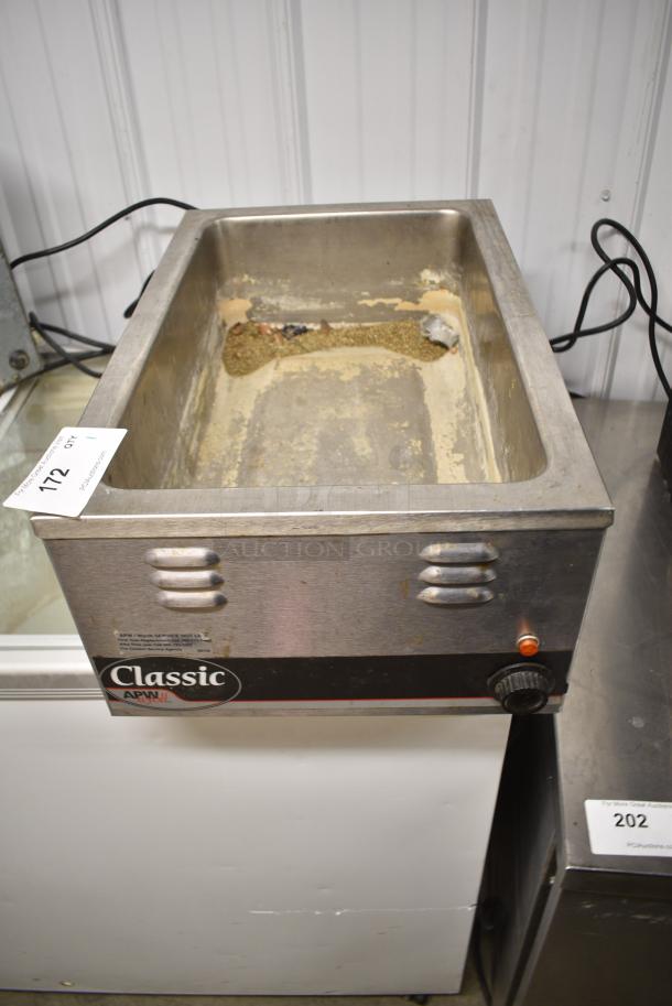 APW Wyott W-3V Stainless Steel Commercial Countertop Food Warmer. 120 Volts, 1 Phase. Tested and Working! - Image 1 of 6