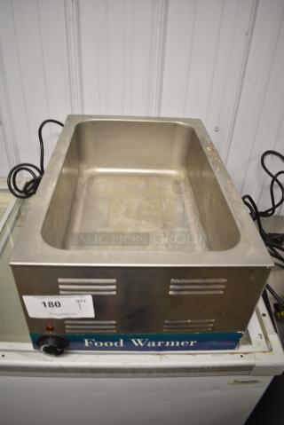 Update 7700 Stainless Steel Commercial Countertop Food Warmer. 120 Volts, 1 Phase. Tested and Working!