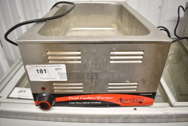 Avantco 177W50CKR Stainless Steel Commercial Countertop Food Warmer. 120 Volts, 1 Phase. Tested and Working! - Image 1 of 6