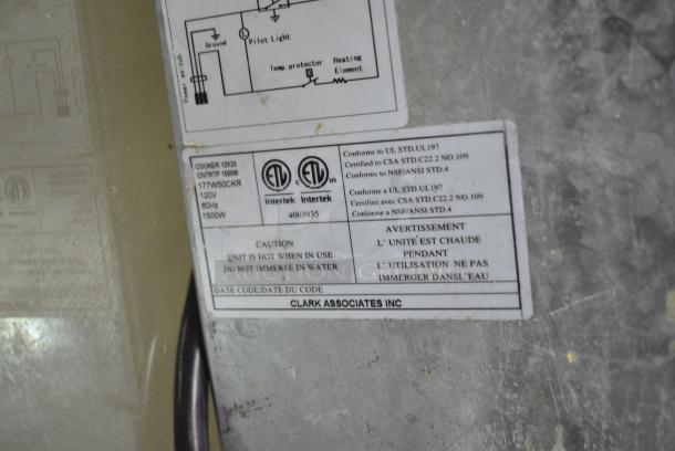 Avantco 177W50CKR Stainless Steel Commercial Countertop Food Warmer. 120 Volts, 1 Phase. Tested and Working! - Image 6 of 6