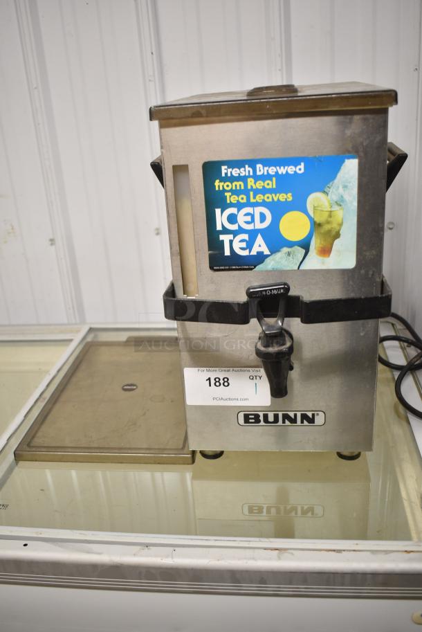 Bunn Metal Countertop Iced Tea Machine Beverage Holder Dispenser w Extra Lid. - Image 1 of 9