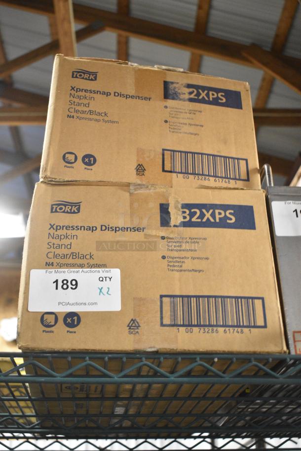 2 BRAND NEW! Tork 32XPS Poly Countertop Napkin Dispenser. 2 Times Your Bid! - Image 2 of 4