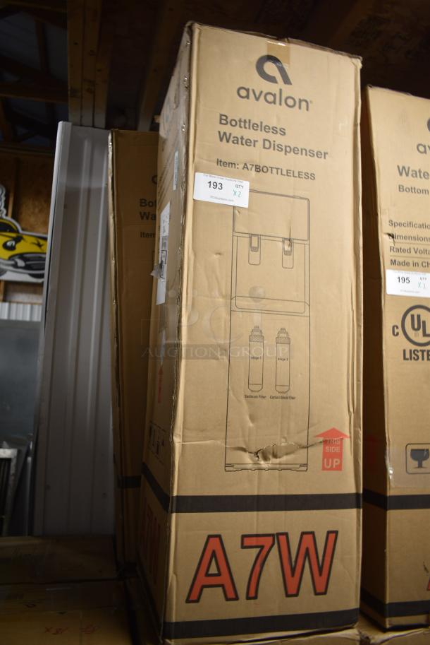 2 BRAND NEW IN BOX! Avalon A3F/A7BOTTLELESS Self Cleaning Water Cooler Water Dispenser. 115 Volts, 1 Phase. 2 Times Your Bid! Stock Picture Used - Image 2 of 4