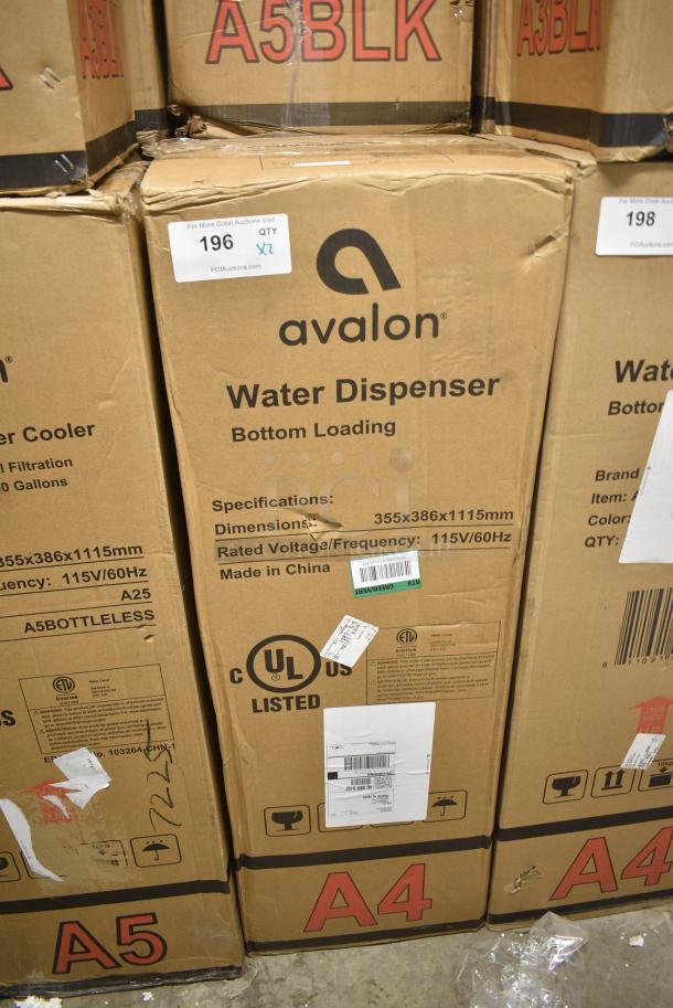 2 BRAND NEW IN BOX! Avalon A4BLWTRCLR Self Cleaning Water Cooler Water Dispenser. 115 Volts, 1 Phase. 2 Times Your Bid! Stock Picture Used - Image 2 of 4