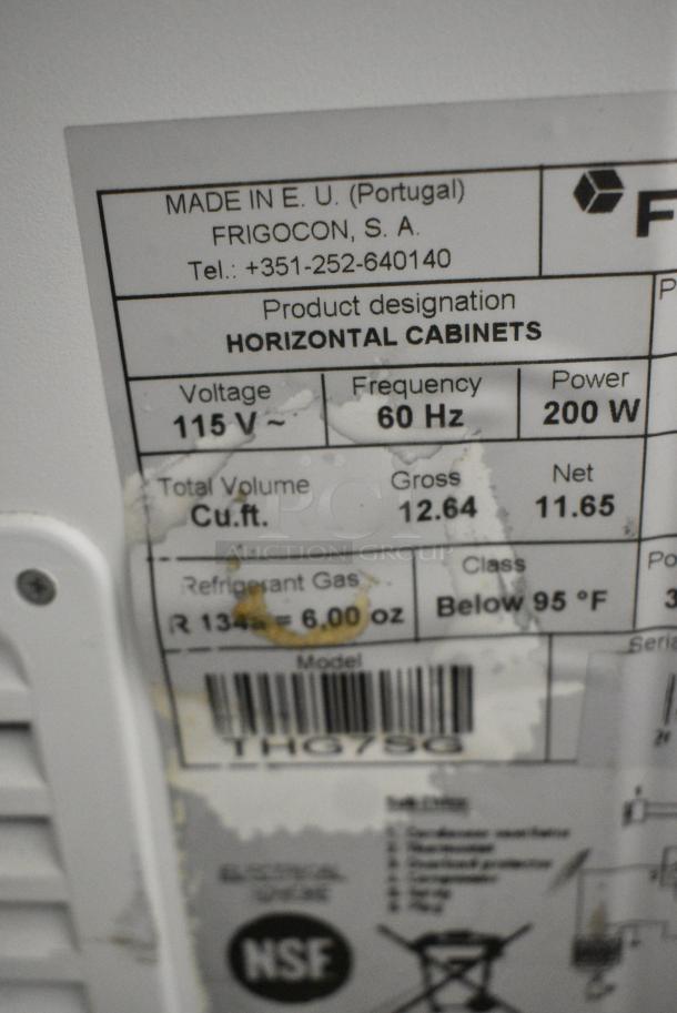 Fricon Metal Commercial Chest Freezer Merchandiser. 115 Volts, 1 Phase. Tested and Powers On But Does Not Get Cold - Image 5 of 6