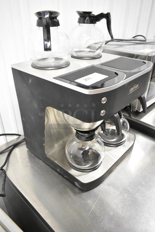 2023 Crosson CB-GD4 Metal Countertop Coffee Machine w/ 4 Coffee Pots and 2 Metal Brew Baskets. 120 Volts, 1 Phase. - Image 2 of 6