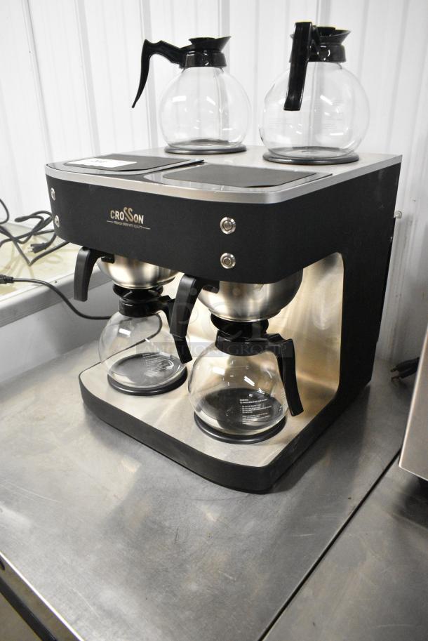 2023 Crosson CB-GD4 Metal Countertop Coffee Machine w/ 4 Coffee Pots and 2 Metal Brew Baskets. 120 Volts, 1 Phase. - Image 3 of 6