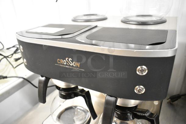 2023 Crosson CB-GD4 Metal Countertop Coffee Machine w/ 4 Coffee Pots and 2 Metal Brew Baskets. 120 Volts, 1 Phase. - Image 4 of 6