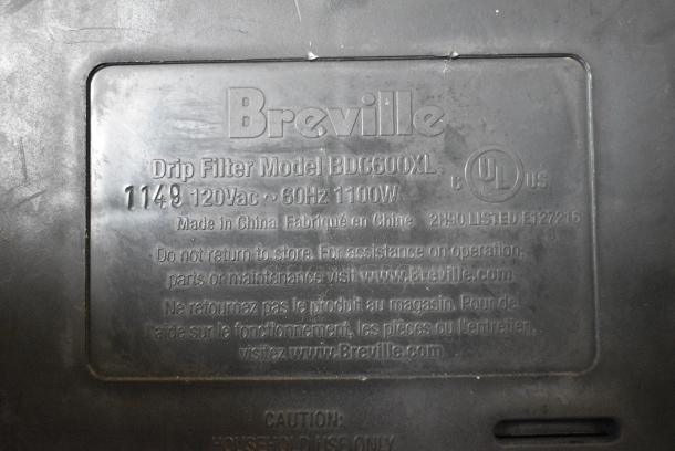 Breville BDC600XL Metal Countertop Coffee Machine. 120 Volts, 1 Phase. - Image 5 of 6