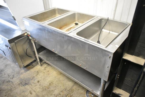 Eagle SDHT3-240 Stainless Steel Commercial Electric Powered 3 Bay Steam Table. 240 Volts. - Image 3 of 5