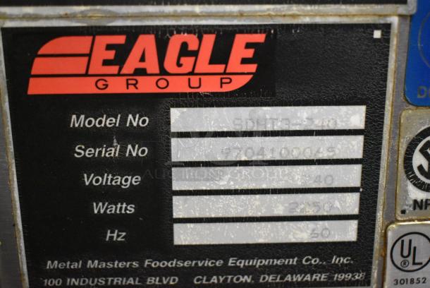 Eagle SDHT3-240 Stainless Steel Commercial Electric Powered 3 Bay Steam Table. 240 Volts. - Image 4 of 5