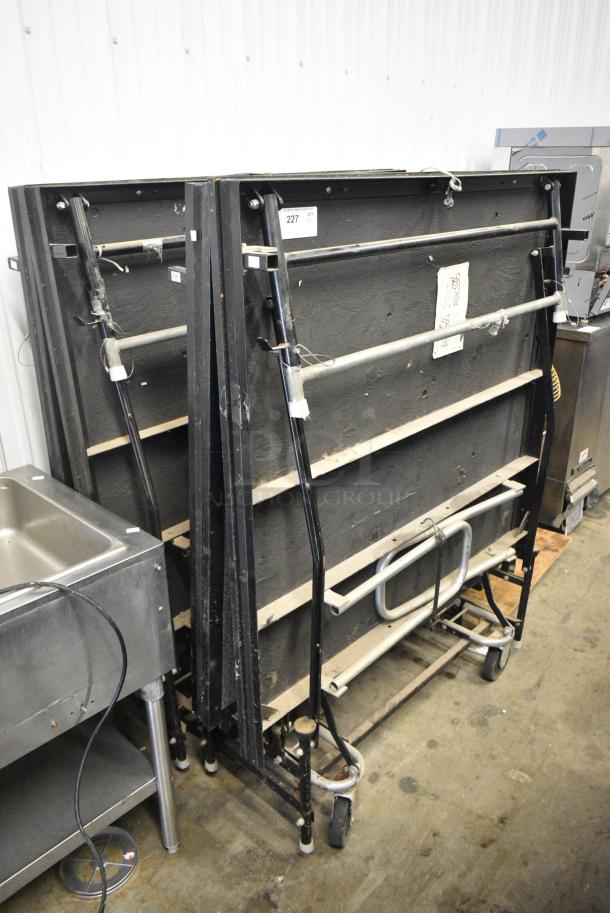 2 Folding Stage Pieces on Casters. 2 Times Your Bid! - Image 1 of 3