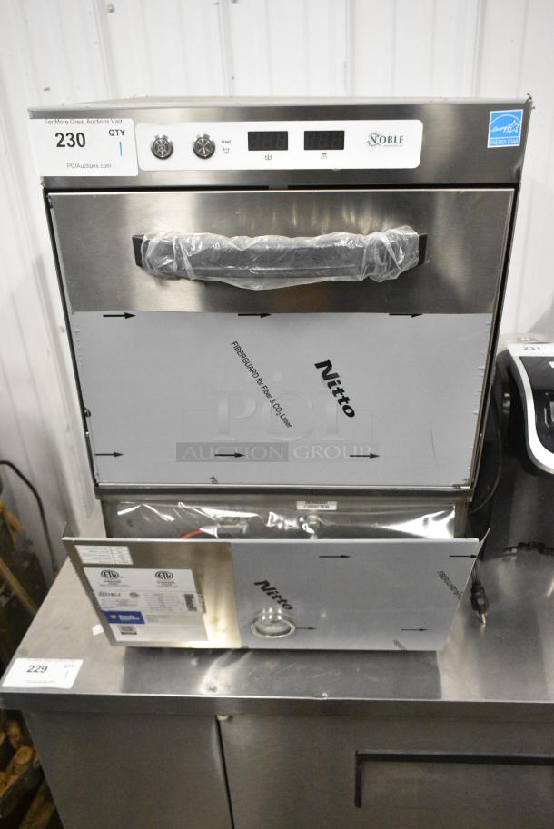 BRAND NEW SCRATCH AND DENT! 2024 Noble 495HTGW22 HTGW Stainless Steel Commercial Hi Temp High-Temperature Underbar Glass Washer. 208-240 Volts, 1 Phase. - Image 1 of 6