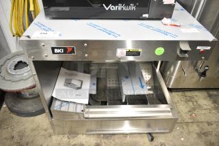 BRAND NEW! 2017 BKI HFW-R Stainless Steel Commercial Countertop Fry Dumping Warming Station. 120 Volts, 1 Phase.
