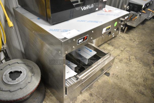 BRAND NEW! 2017 BKI HFW-R Stainless Steel Commercial Countertop Fry Dumping Warming Station. 120 Volts, 1 Phase. - Image 2 of 6