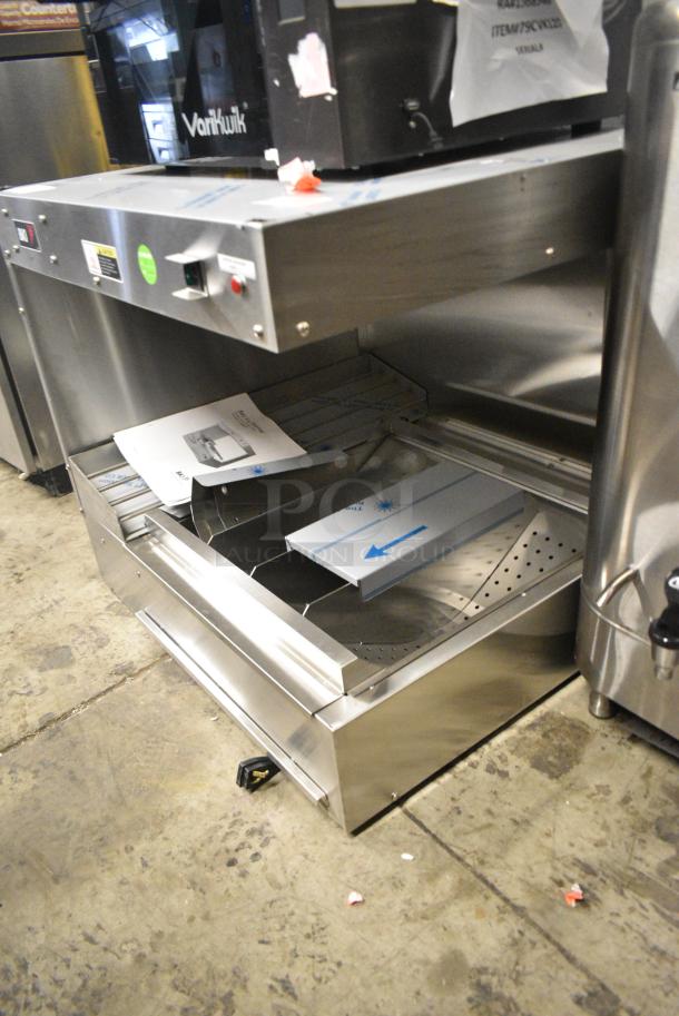 BRAND NEW! 2017 BKI HFW-R Stainless Steel Commercial Countertop Fry Dumping Warming Station. 120 Volts, 1 Phase. - Image 3 of 6