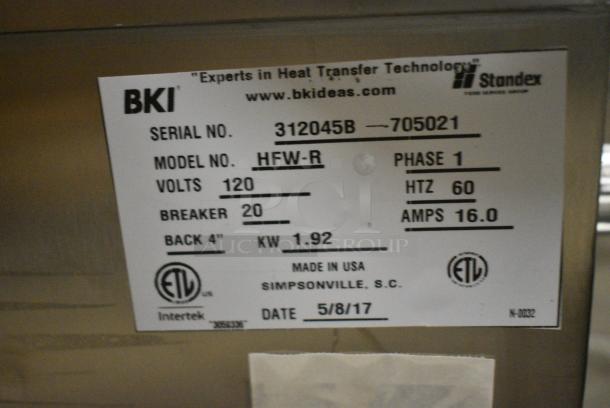 BRAND NEW! 2017 BKI HFW-R Stainless Steel Commercial Countertop Fry Dumping Warming Station. 120 Volts, 1 Phase. - Image 5 of 6