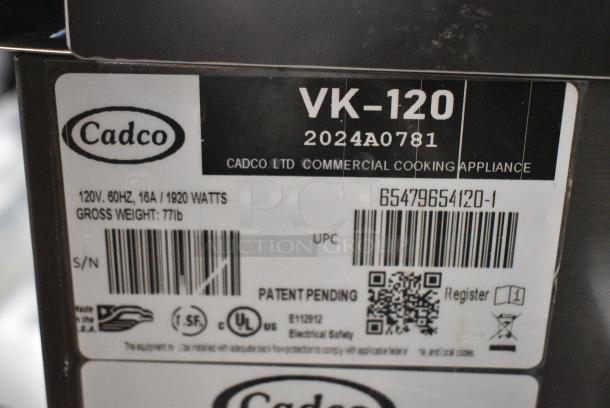 BRAND NEW SCRATCH AND DENT! 2024 Cadco VariKwik VK-120 Stainless Steel Commercial Countertop Electric Powered Convection Oven. 120 Volts, 1 Phase. Tested and Powers On But Shuts Off - Image 5 of 6