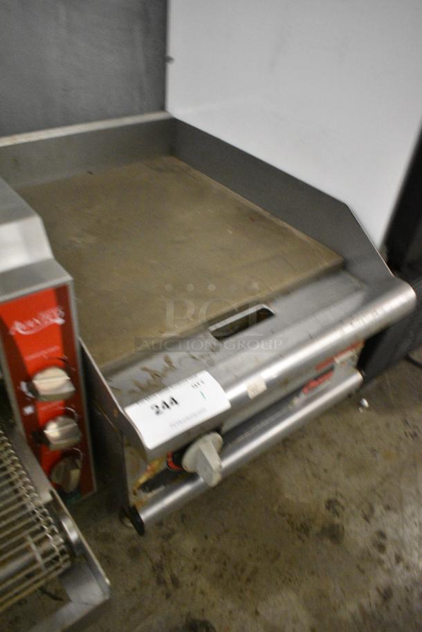 APW Wyott Champion Stainless Steel Commercial Countertop Natural Gas Powered Flat Top Griddle. - Image 2 of 6