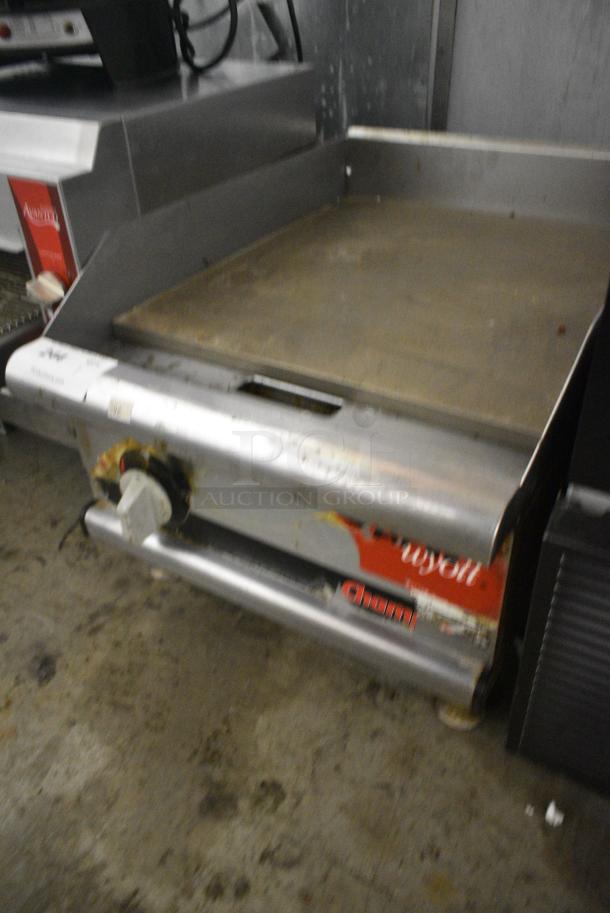 APW Wyott Champion Stainless Steel Commercial Countertop Natural Gas Powered Flat Top Griddle. - Image 3 of 6