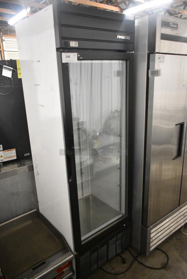 2019 Habco SE18 Metal Commercial Single Door Reach In Cooler Merchandiser w/ Poly Coated Racks. 115 Volts, 1 Phase. Tested and Powers On But Does Not Get Cold - Image 1 of 5