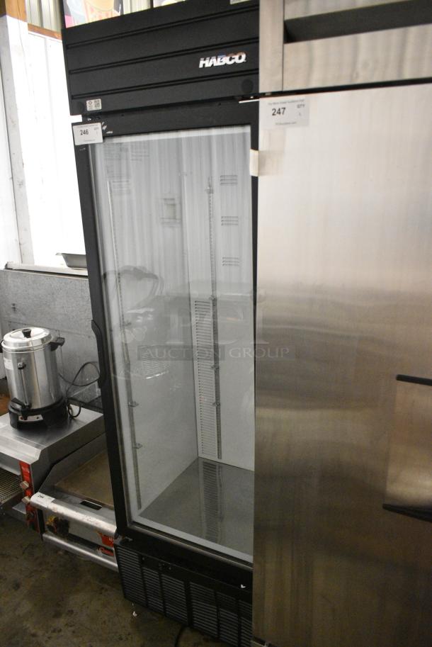 2019 Habco SE18 Metal Commercial Single Door Reach In Cooler Merchandiser w/ Poly Coated Racks. 115 Volts, 1 Phase. Tested and Powers On But Does Not Get Cold - Image 2 of 5