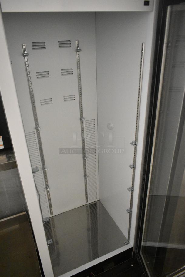 2019 Habco SE18 Metal Commercial Single Door Reach In Cooler Merchandiser w/ Poly Coated Racks. 115 Volts, 1 Phase. Tested and Powers On But Does Not Get Cold - Image 3 of 5