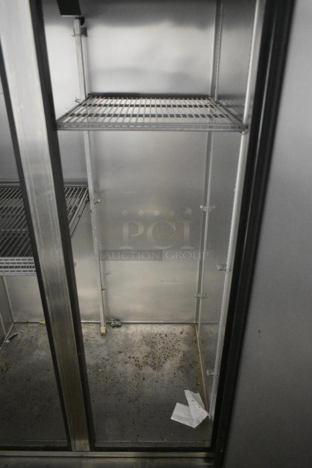 2020 True T-35-HC Stainless Steel Commercial 2 Door Reach In Cooler w/ Poly Coated Racks. 115 Volts, 1 Phase. Tested and Powers On But Does Not Get Cold - Image 4 of 6