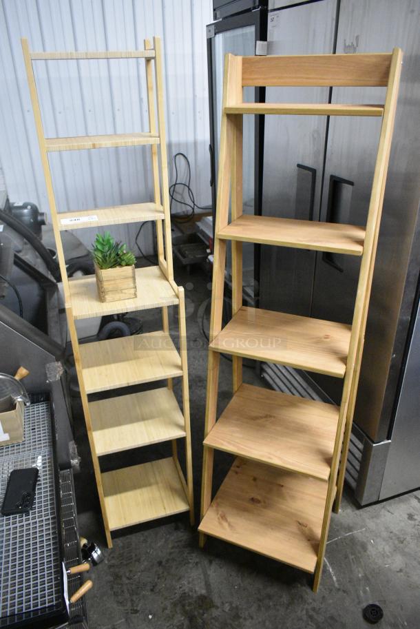 2 Wooden Shelving Units. 2 Times Your Bid! - Image 1 of 4