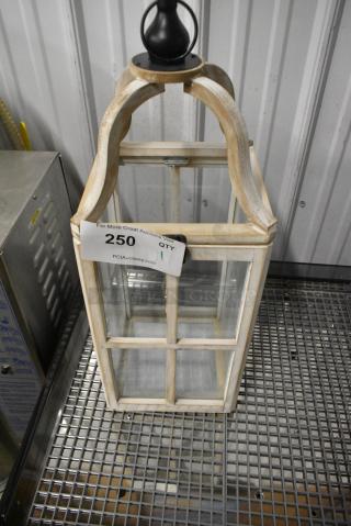 Wood Pattern Decorative Lantern