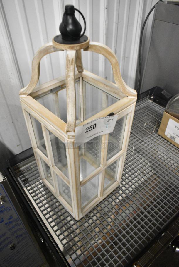 Wood Pattern Decorative Lantern - Image 2 of 3