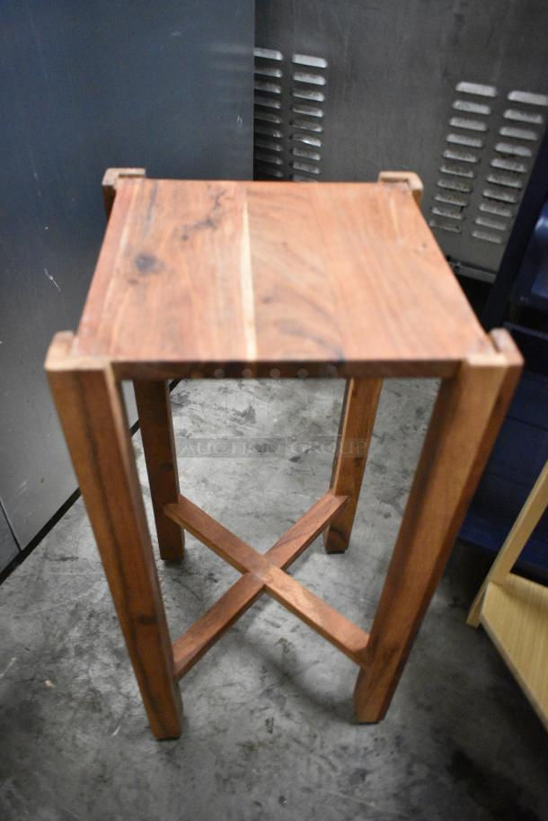 2 Wooden Items Including Shelving Unit and End Table. 2 Times Your Bid! - Image 2 of 3