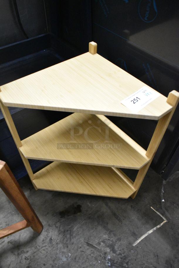 2 Wooden Items Including Shelving Unit and End Table. 2 Times Your Bid! - Image 3 of 3
