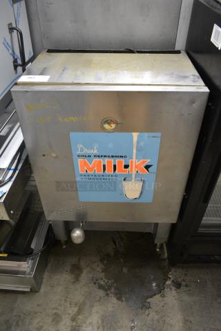 Norris N-10-M Stainless Steel Commercial Countertop Cream Dispenser. 110 Volts, 1 Phase. Tested and Working!