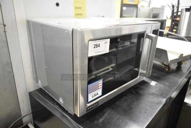 BRAND NEW SCRATCH AND DENT! 2024 Amana RCS10TS Stainless Steel Commercial Countertop Microwave Oven. 120 Volts, 1 Phase. - Image 2 of 6