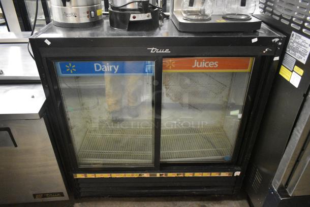 True GDM-41SL-48-HC-LD Metal Commercial 2 Door Reach In Cooler Merchandiser w/ Poly Coated Racks. 115 Volts, 1 Phase. Tested and Working! - Image 1 of 7