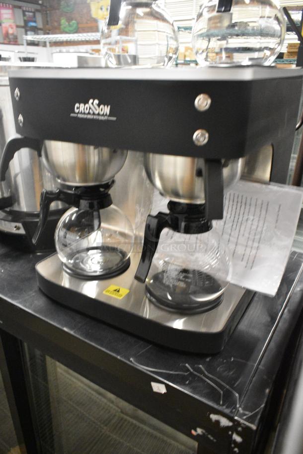 2024 Crosson CB-GD4 Metal Countertop Coffee Machine w/ 4 Coffee Pots and 2 Metal Brew Baskets. 120 Volts, 1 Phase. - Image 3 of 6