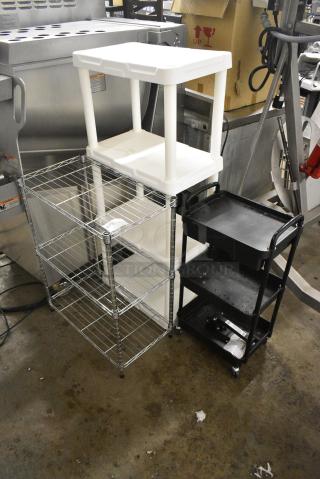 3 Various Shelving Units. 3 Times Your Bid!