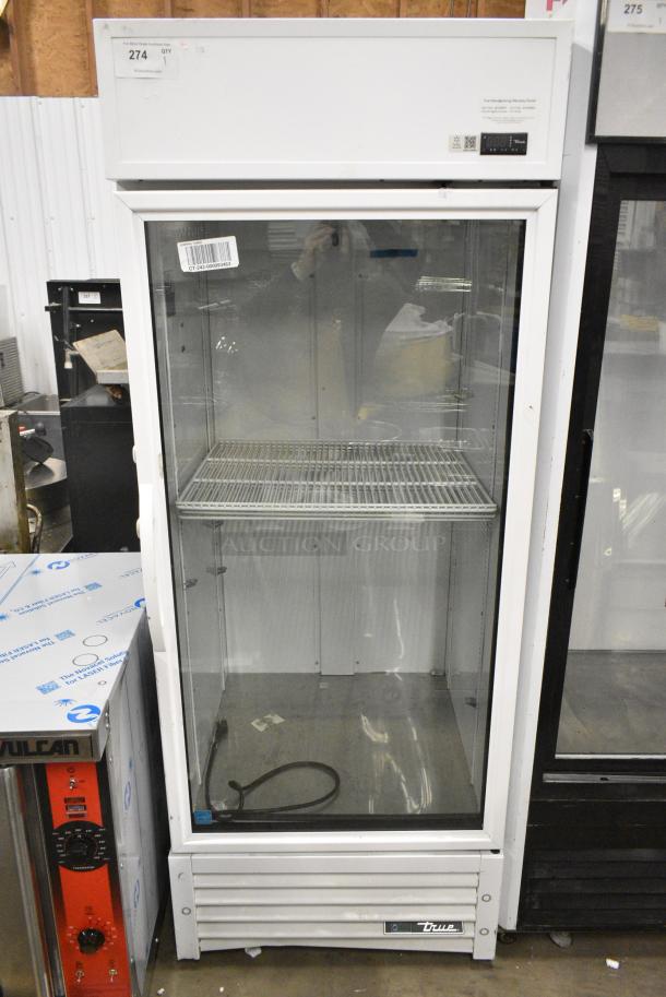 2021 True TSCI-600R-G-PH Metal Commercial Single Door Reach In Cooler Merchandiser. 115 Volts, 1 Phase. Tested and Powers On But Does Not Get Cold - Image 1 of 6