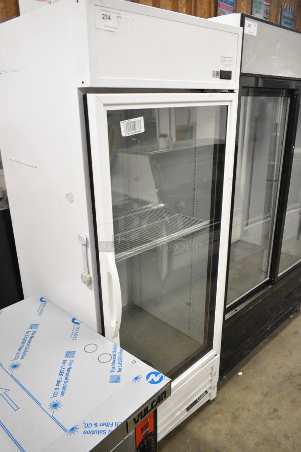 2021 True TSCI-600R-G-PH Metal Commercial Single Door Reach In Cooler Merchandiser. 115 Volts, 1 Phase. Tested and Powers On But Does Not Get Cold - Image 2 of 6